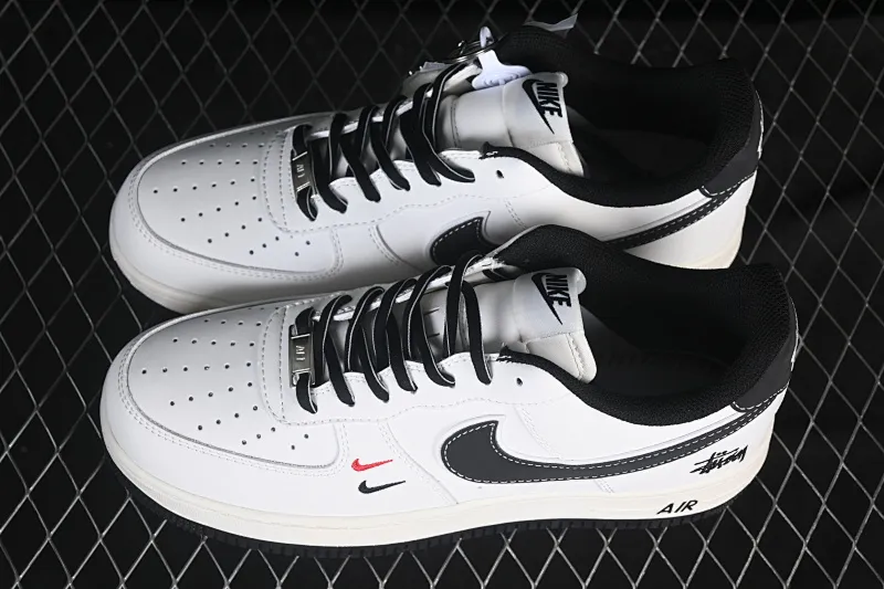 All categories Nk Air Force 1 Air Force series Nk Air Force 1 Low Air Force low-top Nike Air Force 1'07 Low Stusi co-branded beige hook black bottom Air Force 1 low-top casual sneakers CS5288-037